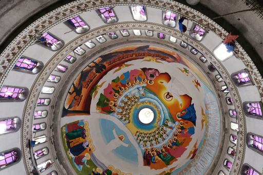 Part of the Menjar Shenkora Arerti Mariam Church under construction that collapsed in Arerti, Amhara region of northern Ethiopia, Wednesday, Oct. 1, 2025. (AP Photo/Samuel Getachew) Part of the Menjar Shenkora Arerti Mariam Church under construction that collapsed in Arerti, Amhara region of northern Ethiopia, Wednesday, Oct. 1, 2025. (AP Photo/Samuel Getachew)