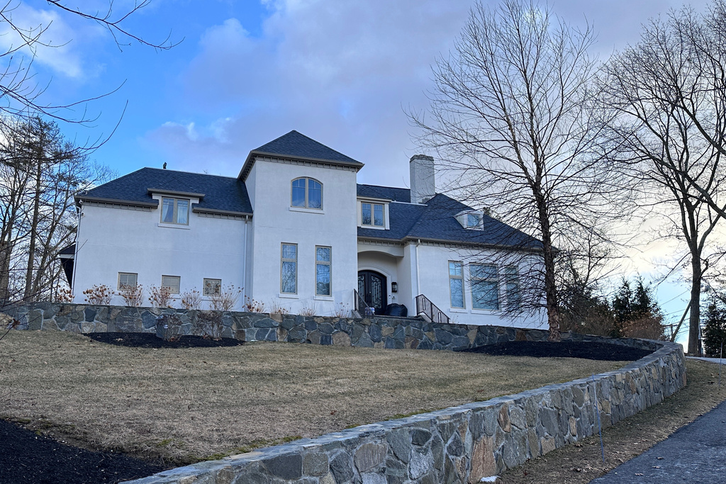 The house listed in a police report for New England Patriots Football star Stefan Diggs is shown on Tuesday, Dec. 30, 2025 in Dedham, Mass. (AP Photos/Michael Casey)