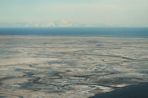 The shore of Kuskokwim Bay on the Bering Sea is seen Monday, Oct. 27, 2025, near Kongiganak, Alaska. (AP Photo/Lindsey Wasson) The shore of Kuskokwim Bay on the Bering Sea is seen Monday, Oct. 27, 2025, near Kongiganak, Alaska. (AP Photo/Lindsey Wasson)