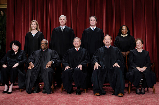 FILE - Members of the Supreme Court sit for a new group portrait at the Supreme Court building in Washington, Oct. 7, 2022. (AP Photo/J. Scott Applewhite, File) FILE - Members of the Supreme Court sit for a new group portrait at the Supreme Court building in Washington, Oct. 7, 2022. (AP Photo/J. Scott Applewhite, File)