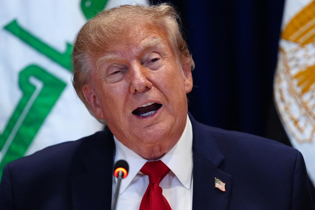 President Donald Trump attends a multilateral meeting with the Gulf Cooperation Council during the United Nations General Assembly, Tuesday, Sept. 22, 2026, at the UN headquarters. (AP Photo/Julia Demaree Nikhinson)