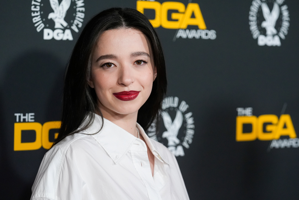 FILE - Mikey Madison arrives at the 77th Directors Guild of America Awards on Saturday, Feb. 8, 2025, in Beverly Hills, Calif. (AP Photo/Chris Pizzello, File)