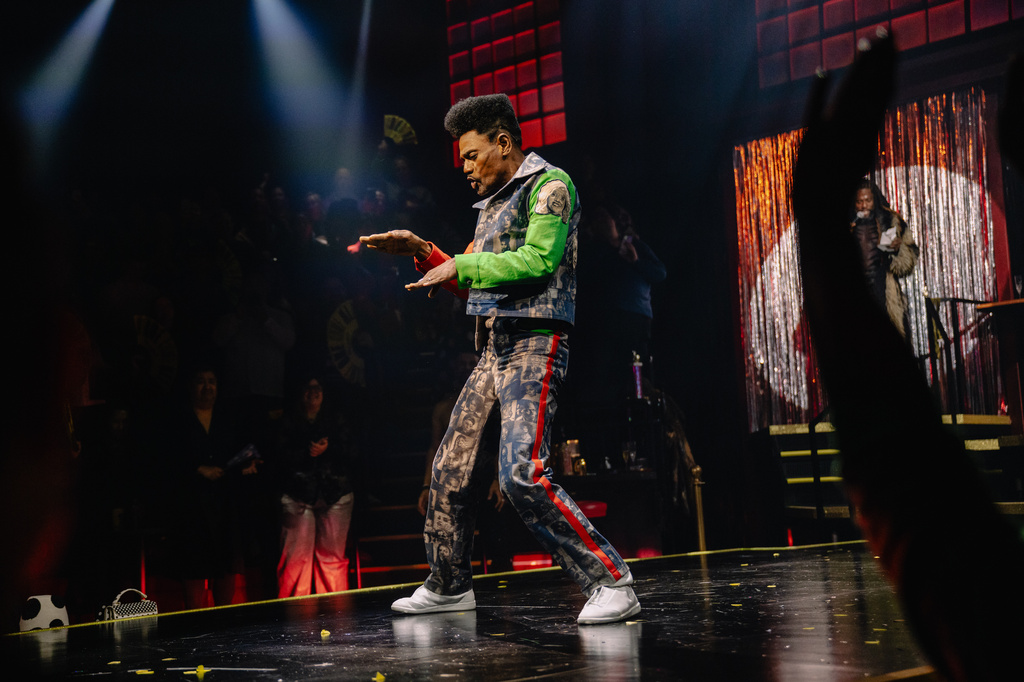 Ken Ard appears during a performance of “Cats: The Jellicle Ball" in New York on March 18, 2026. (Andy Henderson via AP)