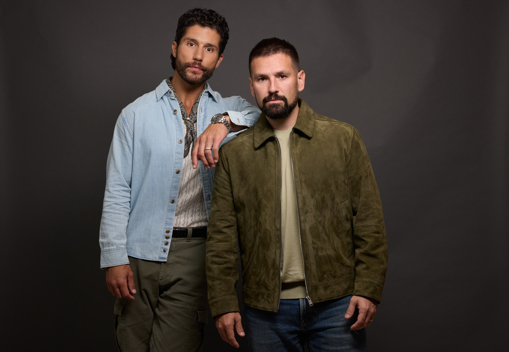 Dan Smyers, left, and Shay Mooney of Dan + Shay pose for a portrait on Thursday, July 30, 2026, in New York. (Photo by Matt Licari/Invision/AP)