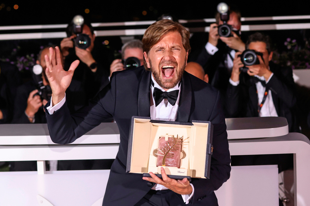 FILE - Writer-director Ruben Ostlund, winner of the Palme d'Or for "Triangle of Sadness," poses at the 75th international film festival, Cannes, southern France, Saturday, May 28, 2022. (Photo by Vianney Le Caer/Invision/AP, File)
