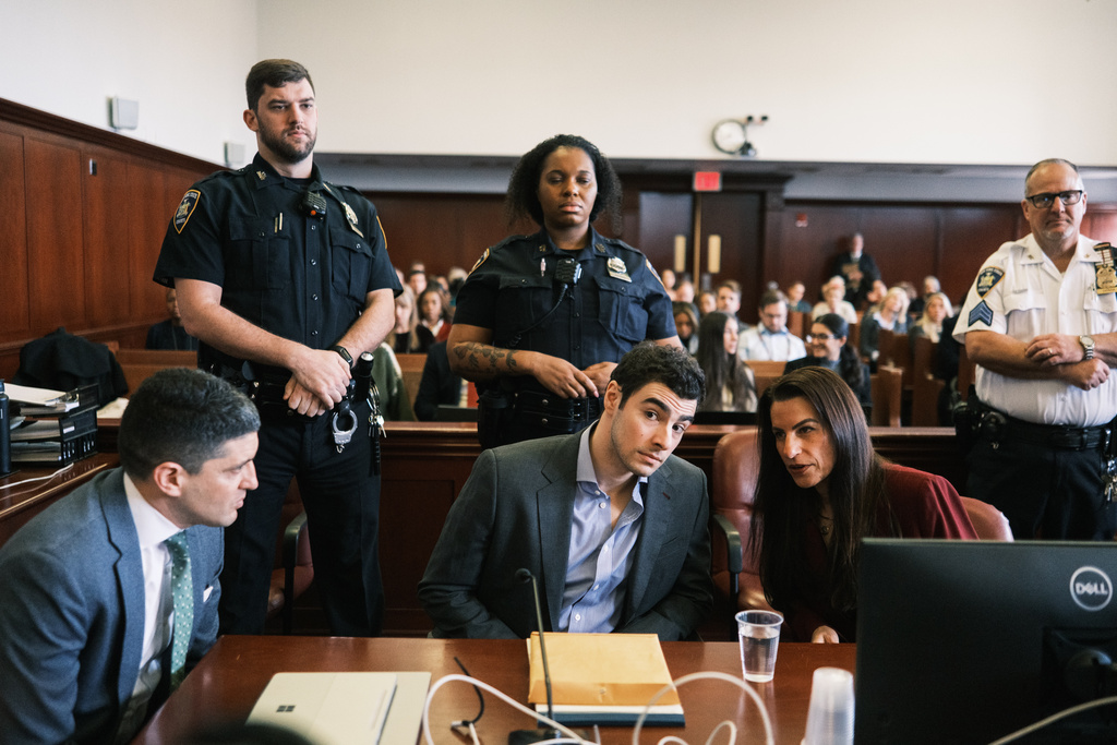 FILE - Luigi Mangione appears in Manhattan Criminal Court in New York, Dec. 8, 2025. (Stephen Yang/New York Post via AP, Pool, File