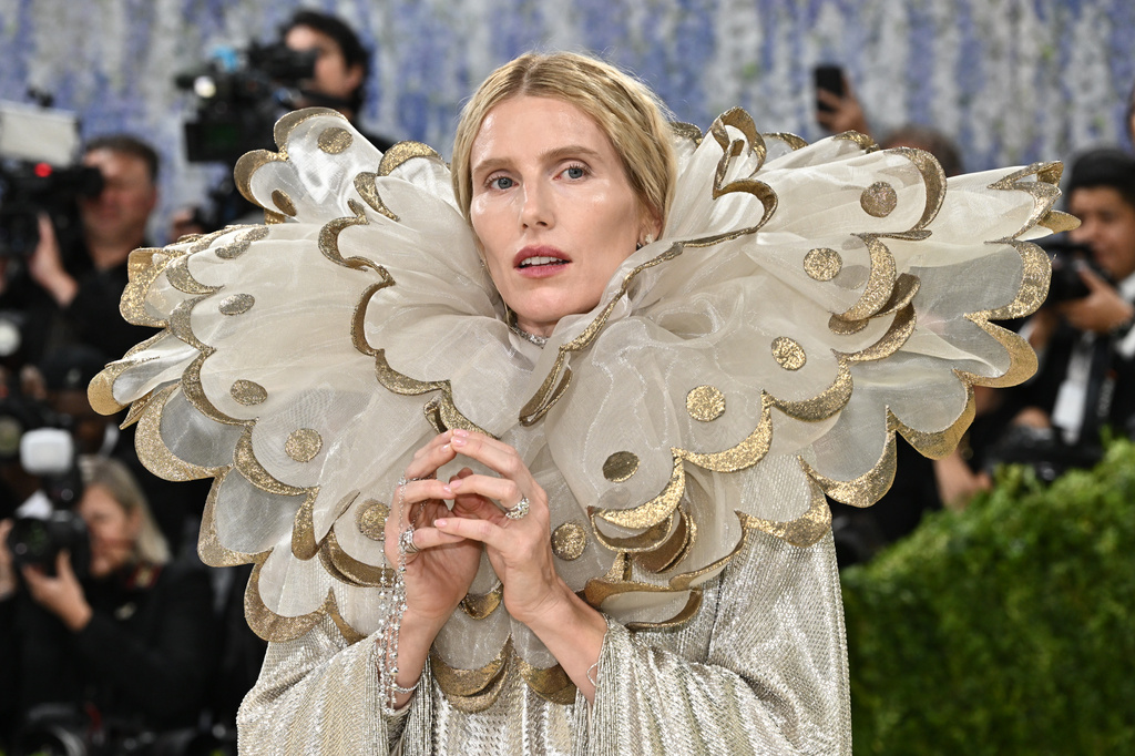 Dree Hemingway arrives at The Metropolitan Museum of Art's Costume Institute benefit gala celebrating the opening of the "Costume Art" exhibition on Monday, May 4, 2026, in New York. (Photo by Evan Agostini/Invision/AP)