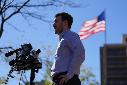 Palestinian activist Mahmoud Khalil holds a news conference outside Federal Court on Tuesday, Oct. 21, 2025 in Philadelphia (AP Photo/Matt Rourke) Palestinian activist Mahmoud Khalil holds a news conference outside Federal Court on Tuesday, Oct. 21, 2025 in Philadelphia (AP Photo/Matt Rourke)