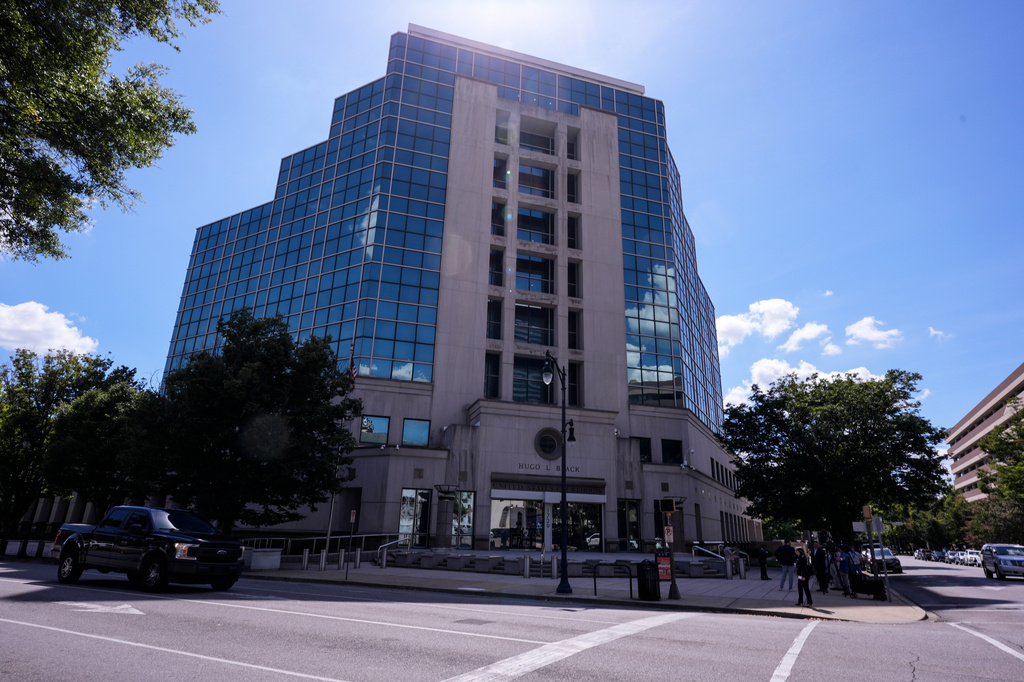 The Hugo L Black U.S. Courthouse in Birmingham, Ala., on Wednesday, Sept. 9, 2026. (AP Photo/Mike Stewart)
