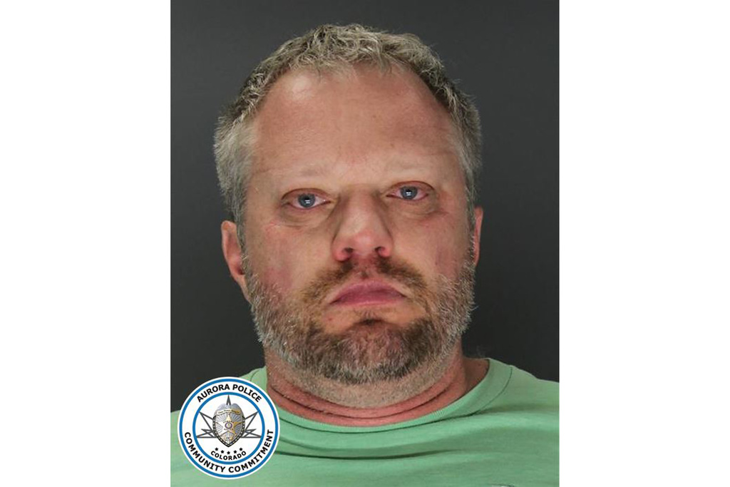 FILE - This undated booking photo provided by the Aurora, Colo., Police Department shows James Craig. (Aurora Police Department via AP, File)