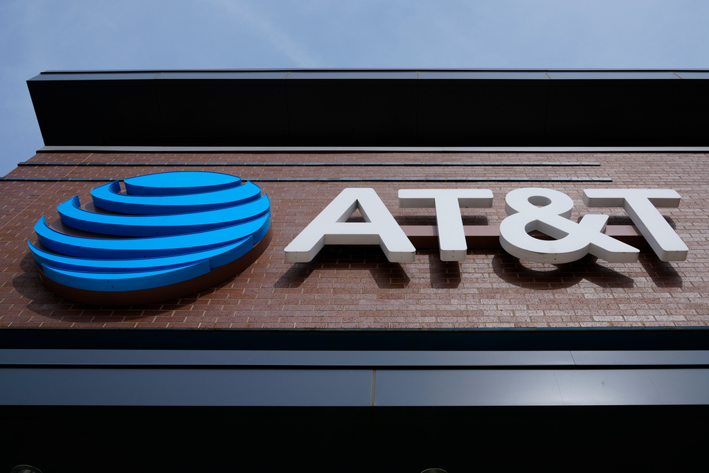 FILE - An AT&T retail location is shown in Willow Grove, Pa., Feb. 22, 2024. (AP Photo/Matt Rourke, File)