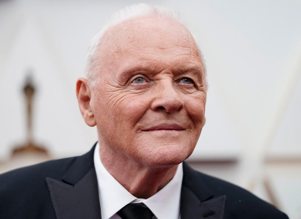 FILE - Anthony Hopkins arrives at the Oscars in Los Angeles on March 27, 2022. (AP Photo/Jae C. Hong, File)