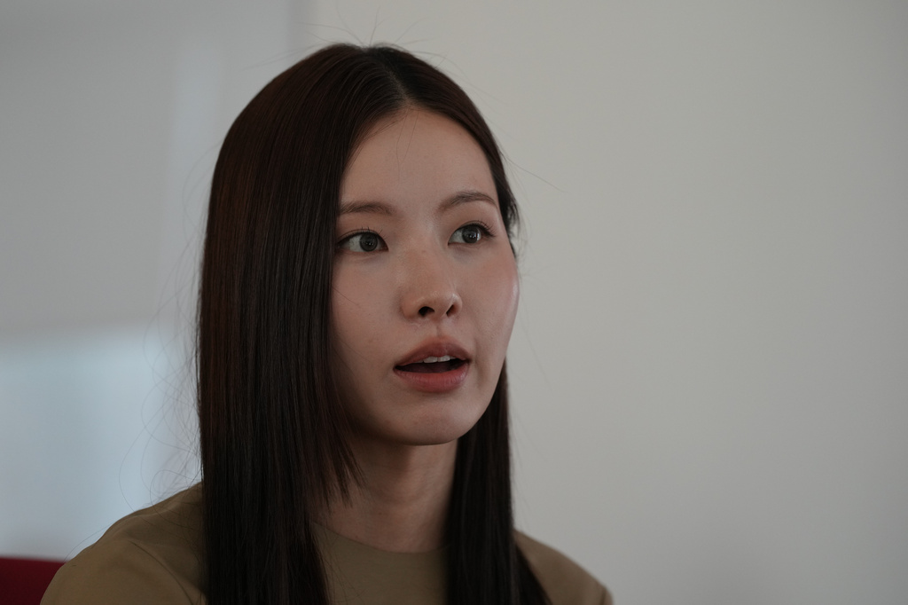 Singer Lim Kim speaks during an interview with The Associated Press in Seoul, South Korea, Monday, July 20, 2026. (AP Photo/Lee Jin-man)