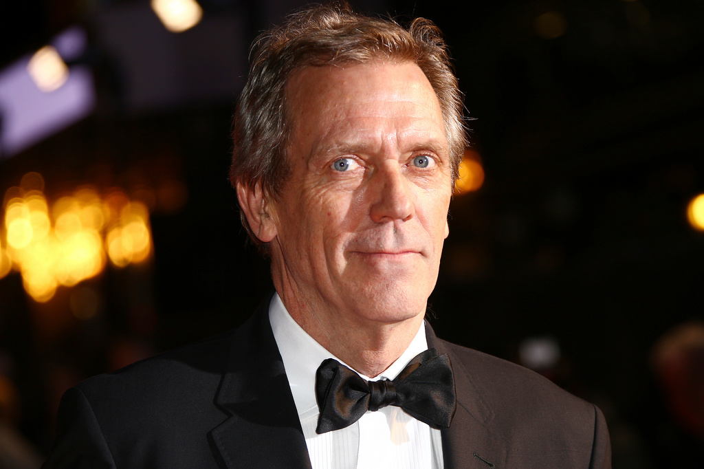 FILE - Hugh Laurie appears at the opening gala of the London Film Festival in London on Oct. 2, 2019. (Photo by Joel C Ryan/Invision/AP, File)