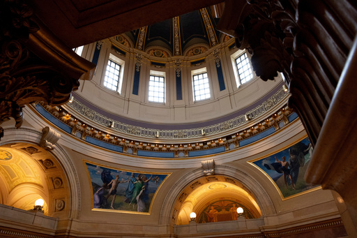 FILE - The interior of the Minnesota State Capitol is seen Monday, May 19, 2025, in St. Paul, Minn. (AP Photo/Ellen Schmidt, File) FILE - The interior of the Minnesota State Capitol is seen Monday, May 19, 2025, in St. Paul, Minn. (AP Photo/Ellen Schmidt, File)