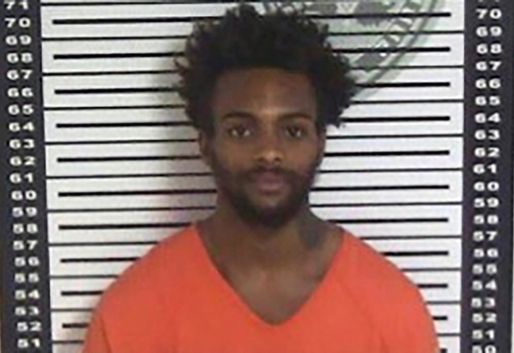 This photo provided by St. Landry Parish Sheriff's Office shows Johnathan Jevon Joseph, 24, of Opelousas, one of three inmates who escaped from a southwestern Louisiana jail, Wednesday, Dec. 3, 2025. (St. Landry Parish Sheriff's Office via AP)