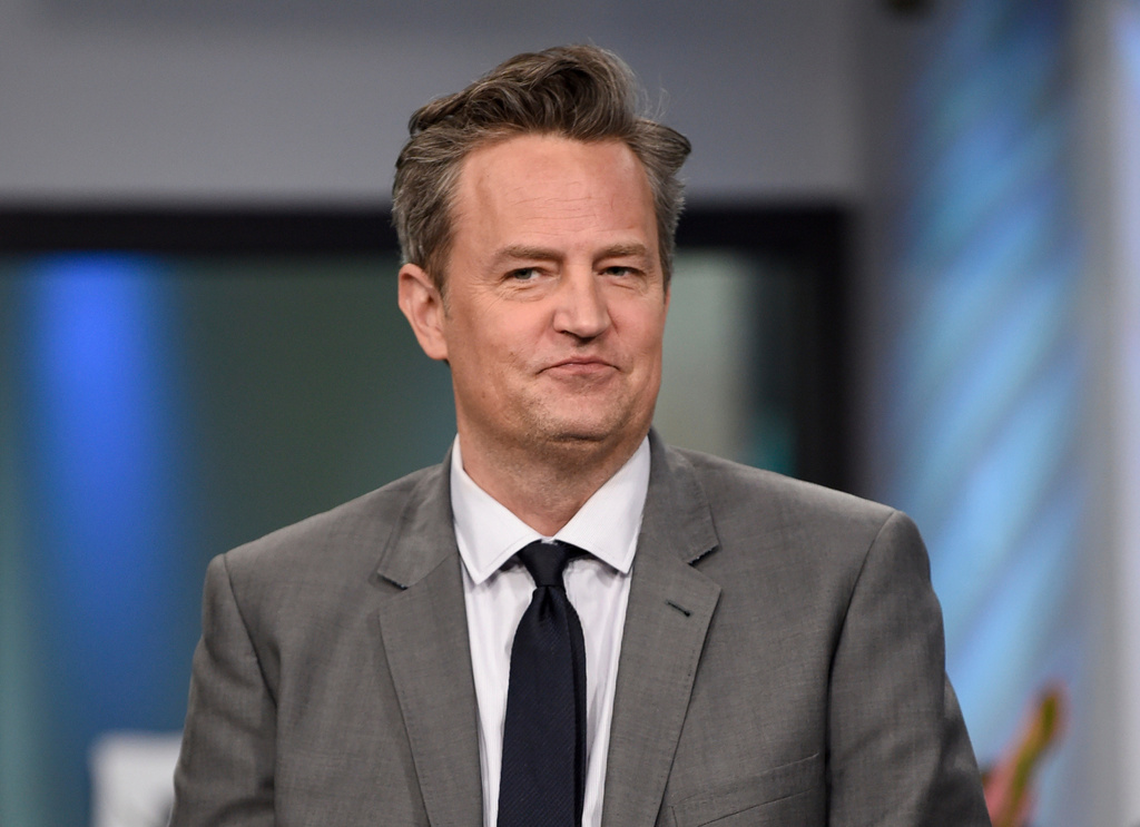 FILE - Actor Matthew Perry participates in the BUILD Speaker Series to discuss the mini-series "The Kennedys After Camelot" in New York, March 30, 2017. (Photo by Evan Agostini/Invision/AP, File)