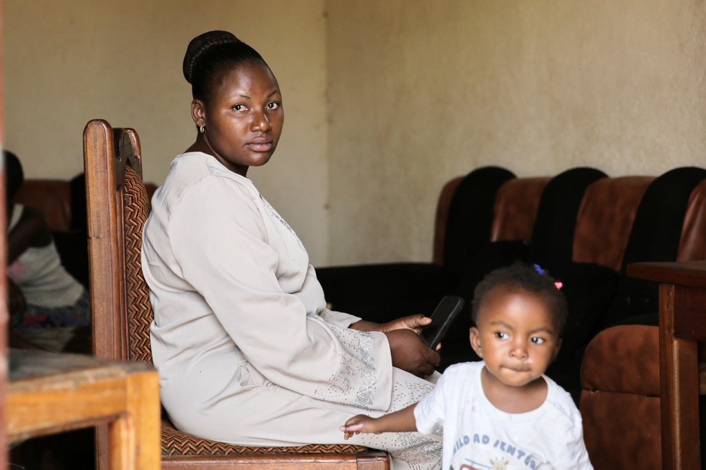 Esperance Masinda, an Ebola survivor, poses for a photo at her home in Beni, Congo, Tuesday, June 2, 2026. (AP Photo/Kitsa Musayi Sebastien)
