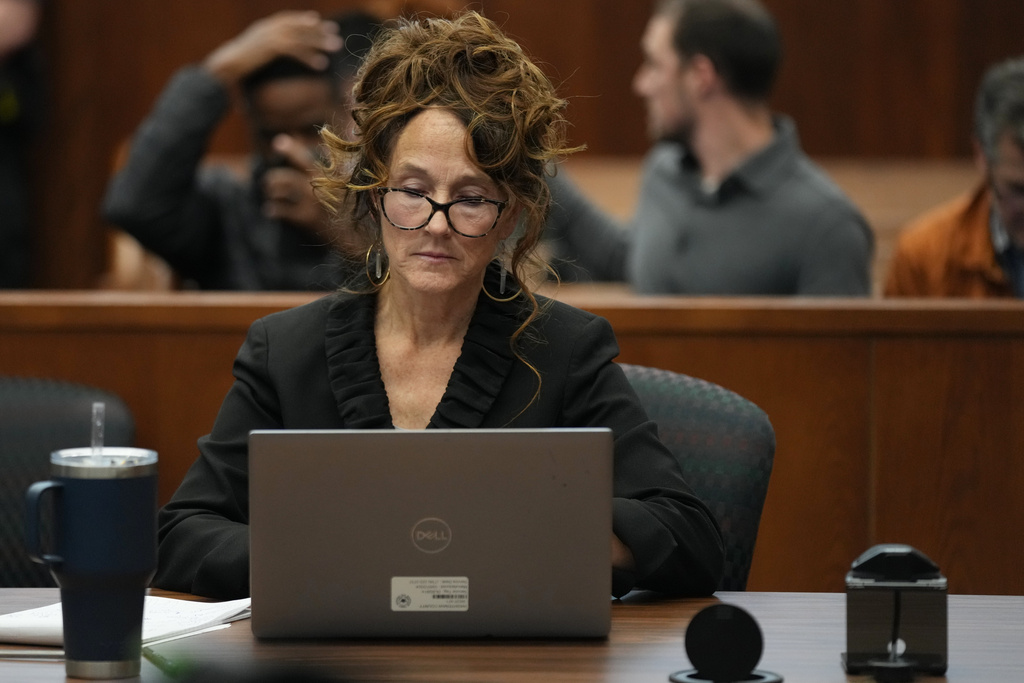 Assistant prosecutor Kati Rezmierski appears in court on Friday, Dec. 12, 2025 in Ann Arbor, Mich. (AP Photo/Ryan Sun, Pool)