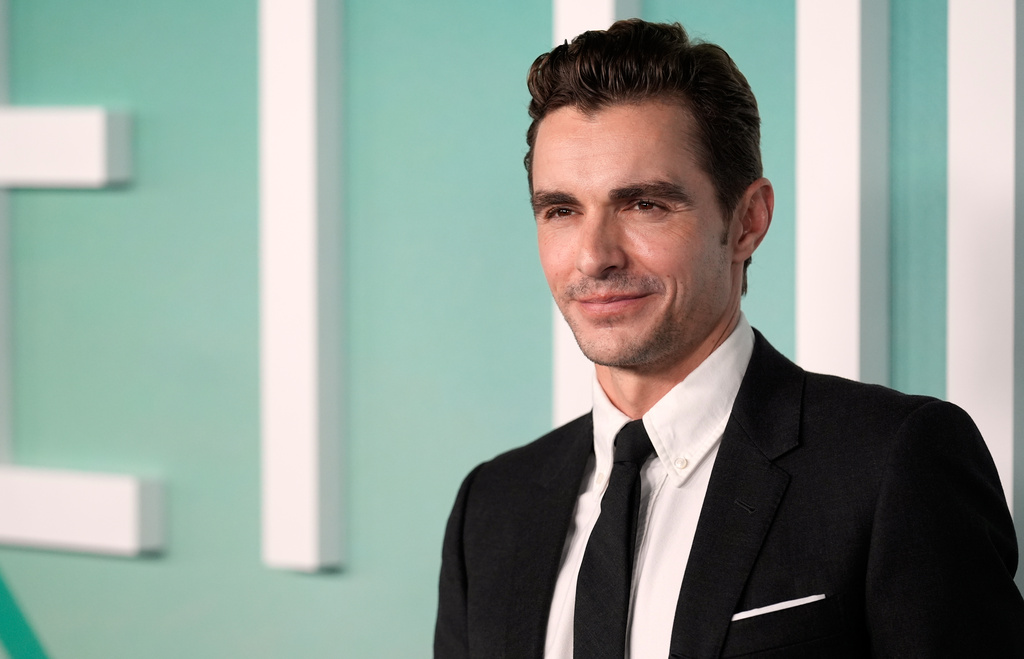 Dave Franco, a cast member in "Regretting You," poses for a photo at the premiere of the film on Monday, Oct. 20, 2025, at Paramount Theater in Los Angeles. (AP Photo/Chris Pizzello)