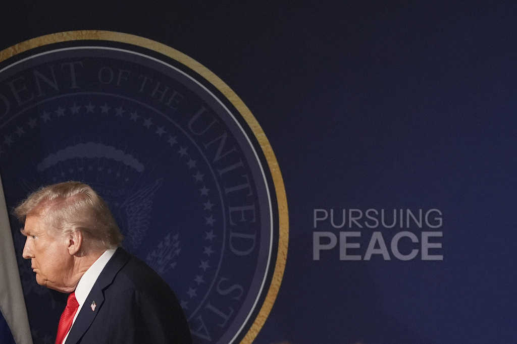 President Donald Trump departs following a joint press conference with Russia's President Vladimir Putin at Joint Base Elmendorf-Richardson, Alaska, Friday, Aug. 15, 2025. (AP Photo/Jae C. Hong)