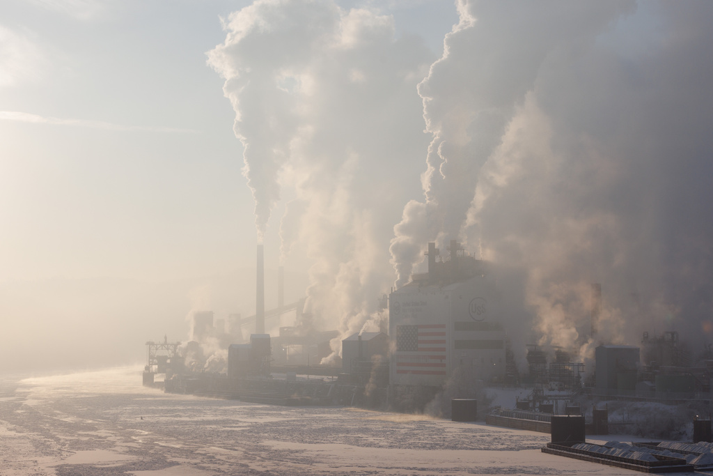 U.S. Steel's Clairton Coke Works in Clairton, Pa., on Monday, Feb. 9, 2026. (Quinn Glabicki/Pittsburgh's Public Source via AP)