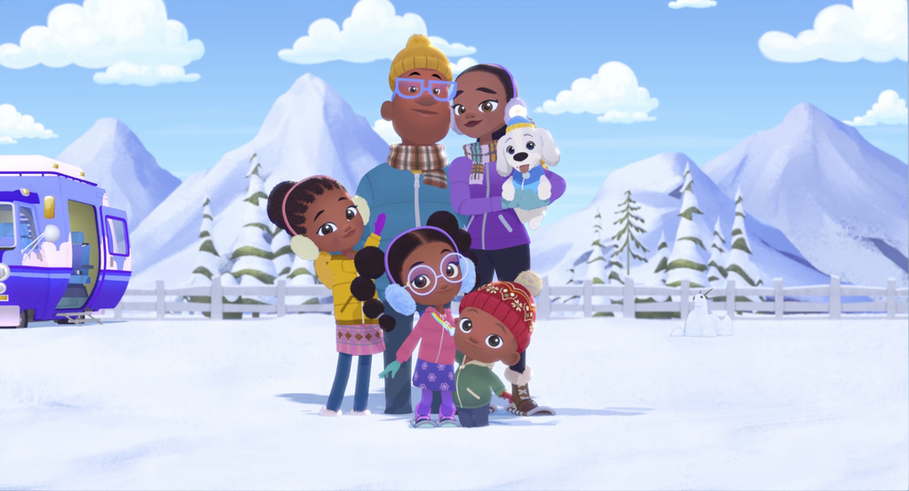 This image released by PBS Kids shows a scene from "Weather Hunters." (PBS Kids via AP)