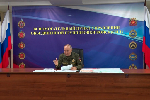 In this image made from video released by the Russian Presidential Press Office on Sunday, Oct. 26, 2025, Russian President Vladimir Putin speaks while visiting one of the command posts of the Joint Group of Forces. (Russian Presidential Press Office via AP) In this image made from video released by the Russian Presidential Press Office on Sunday, Oct. 26, 2025, Russian President Vladimir Putin speaks while visiting one of the command posts of the Joint Group of Forces. (Russian Presidential Press Office via AP)