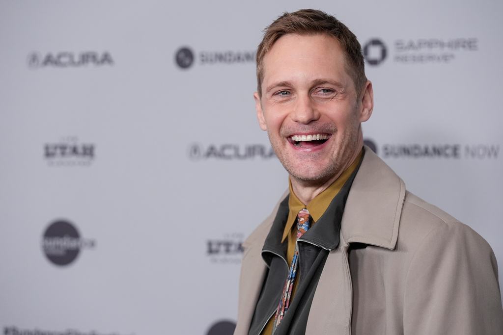 Alexander Skarsgård attends the premiere of "The Moment" during the Sundance Film Festival on Friday, Jan. 23, 2026, at Eccles Center in Park City, Utah. (AP Photo/Chris Pizzello)