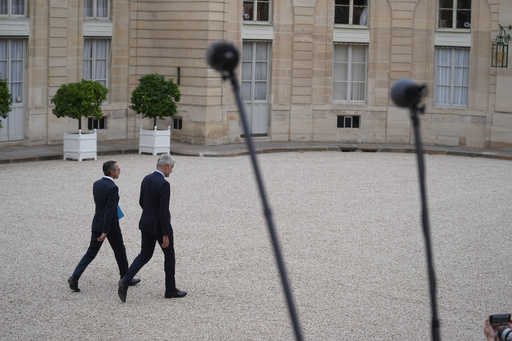 Head of Les Republicains political party Laurent Wauquiez, left, and Bruno Retailleau, head of the Conservative Party Les Republicains and outgoing Interior Minister leave after a meeting with French president Emmanuel Macron at the Elysee Palace, in Paris, Friday, Oct. 10, 2025. (AP Photo/Thibault Camus) Head of Les Republicains political party Laurent Wauquiez, left, and Bruno Retailleau, head of the Conservative Party Les Republicains and outgoing Interior Minister leave after a meeting with French president Emmanuel Macron at the Elysee Palace, in Paris, Friday, Oct. 10, 2025. (AP Photo/Thibault Camus)
