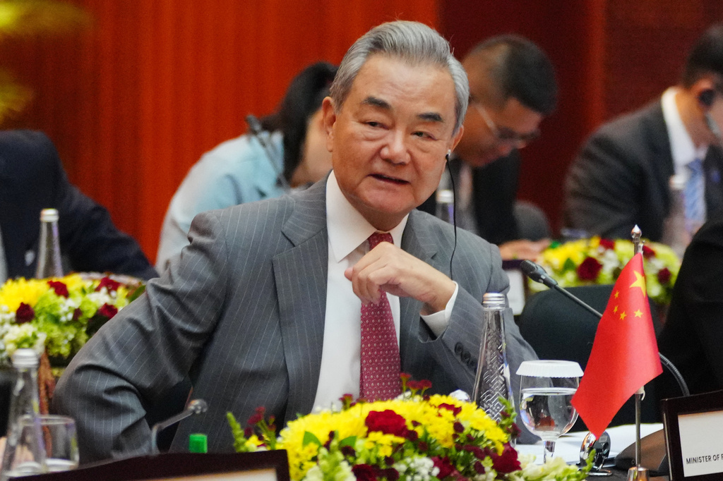 FILE - China's Foreign Minister Wang Yi attends the Comprehensive Strategic Dialogue between Indonesia and China in Jakarta, Indonesia, Friday, Aug. 21, 2026. (AP Photo/Tatan Syuflana, File)