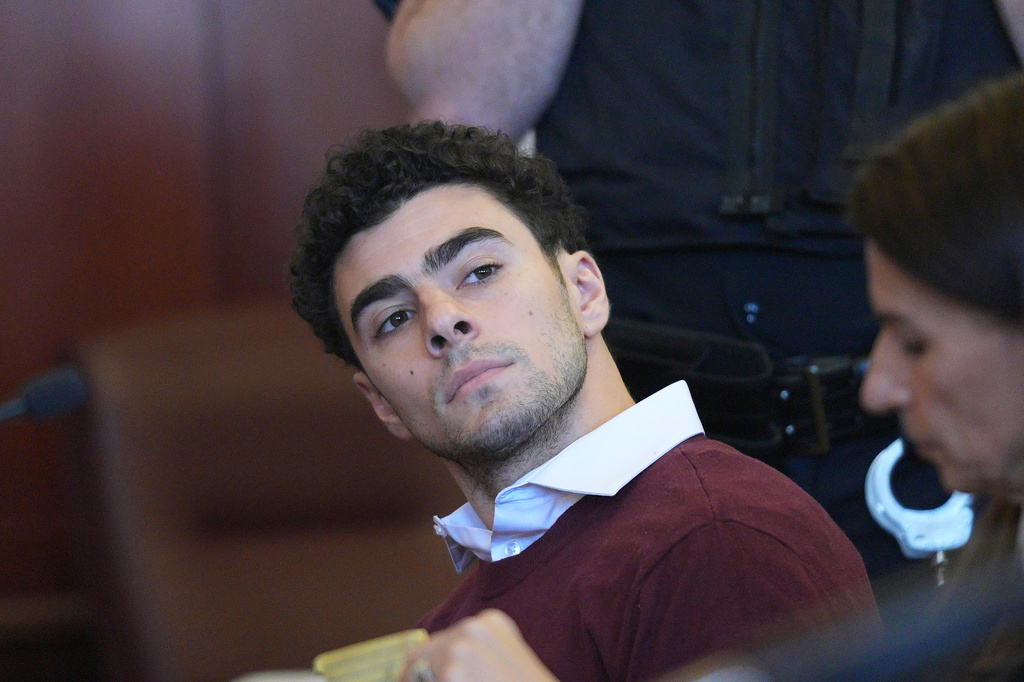 FILE - Luigi Mangione appears in Manhattan Criminal court, Dec. 23, 2024, in New York. (Curtis Means/Pool Photo via AP, file)