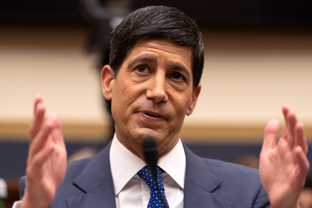 Federal Reserve Chairman Kevin Warsh appears before the House Financial Services Committee on Capitol Hill, Tuesday, July 14, 2026, in Washington. (AP Photo/Mark Schiefelbein)