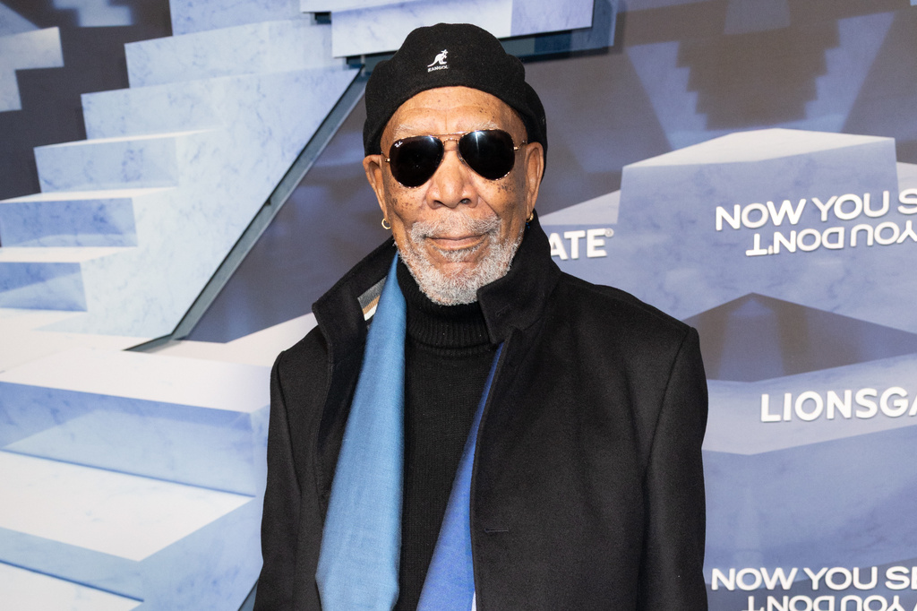 FILE - Morgan Freeman appears at the world premiere of "Now You See Me: Now You Don't" in New York on Nov. 10, 2025. (Photo by CJ Rivera/Invision/AP, File)