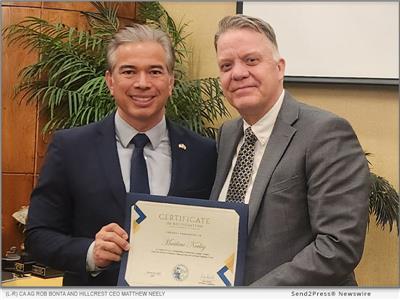Hillcrest CEO Matthew Neeley Recognized as Outstanding Community Leader for Compassionate Leadership and Community Service