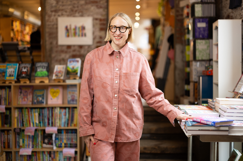 Author Emma Straub poses for a portrait in New York on Monday, March 23, 2026. (Photo by Matt Licari/Invision/AP)