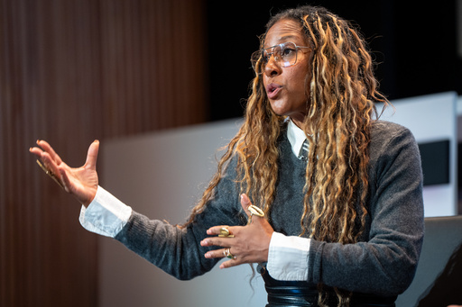 National Black Theatre CEO Sade Lythecott speaks at the Town & Country Philanthropy Summit on Tuesday, Oct. 28, 2025, in New York. (AP Photo/Angelina Katsanis) National Black Theatre CEO Sade Lythecott speaks at the Town & Country Philanthropy Summit on Tuesday, Oct. 28, 2025, in New York. (AP Photo/Angelina Katsanis)