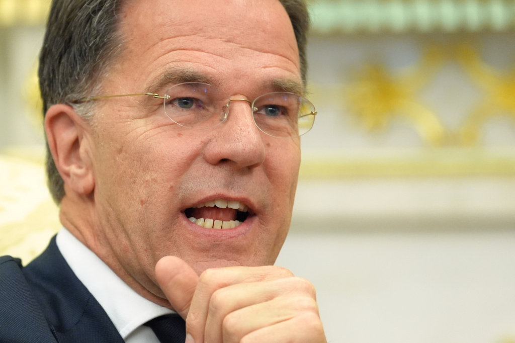 NATO Secretary General Mark Rutte listens as he meets with President Donald Trump n the Oval Office at the White House, Wednesday, June 24, 2026, in Washington. (AP Photo/Jacquelyn Martin)