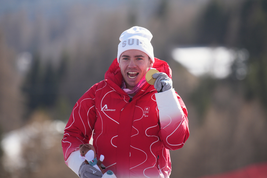 Swiss Para alpine skier who was bullied in school wins gold medals at Milan Cortina Games