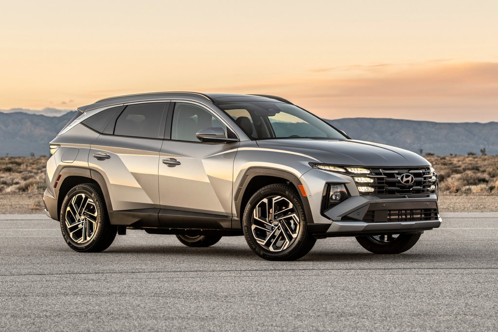This photo provided by Hyundai shows the the plug-in hybrid 2026 Hyundai Tucson. (Hyundai via AP)