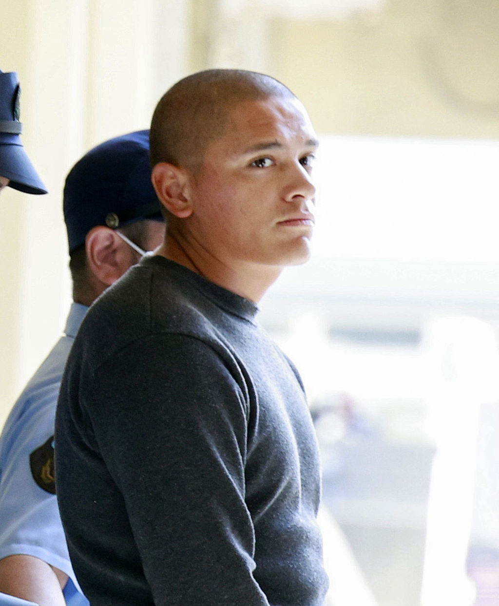 Devin Jacob Ballard, a U.S. Marine who has been in custody in an alleged robbery and murder of a woman on Japan's southern island of Okinawa, is sent over to the Naha prosecutors' office in Japan, Monday, Oct. 5, 2026. (Kotaro Ueda/Kyodo News via AP)