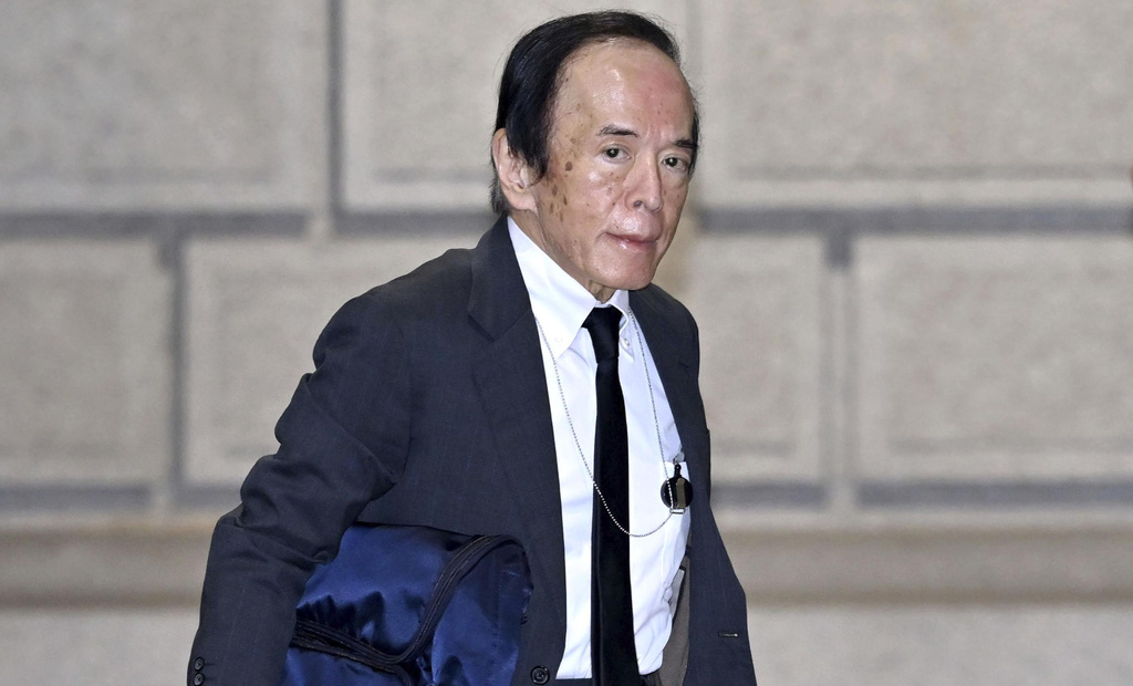 BOJ Gov. Kazuo Ueda arrives the central bank's headquarters in Tokyo, Sept. 18, 2026. (Japan Pool/Kyodo News via AP)