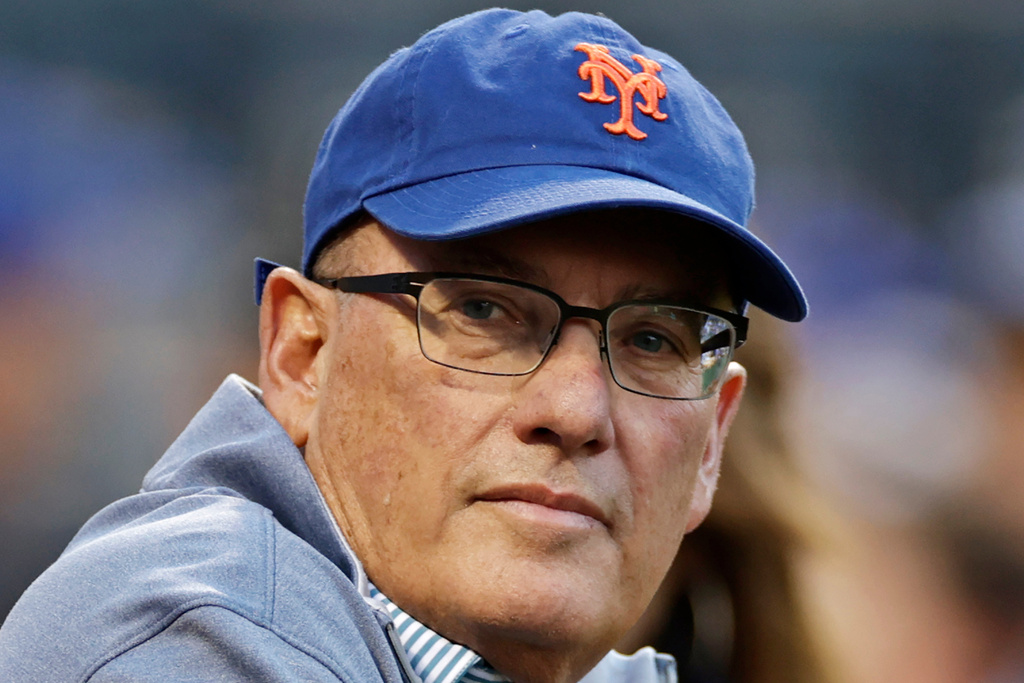 FILE - New York Mets owner Steve Cohen waits for the team's baseball game against the Los Angeles Dodgers, Aug. 31, 2022, in New York. (AP Photo/Adam Hunger, File)