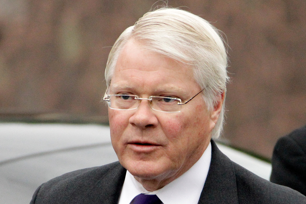 FILE - Joseph McGettigan III, Pennsylvania senior deputy attorney general arrives at the Centre County Courthouse for the second day of the testimony in the trial of former Penn State University assistant football coach Jerry Sandusky, Tuesday, June, 12, 2012 in Bellefonte, Pa. (AP Photo/Gene J. Puskar, File)