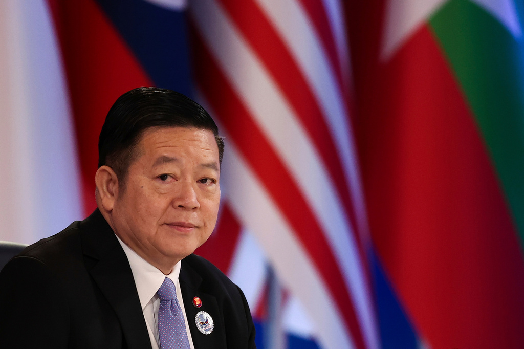 ASEAN Secretary General Kao Kim Hourn attends the Association of Southeast Asian Nations (ASEAN) Foreign Ministers' Meeting ahead of the 48th ASEAN Summit and Related Meetings in Cebu, Philippines, Thursday, May 7, 2026. (Eloisa Lopez/Pool Photo via AP)