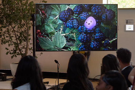 A video animation shows a Copilot Appearance avatar called Mico, floating around an abstract environment during a presentation at Microsoft's Fall 2025 Copilot Sessions event on Wednesday, Oct. 22, 2025, in Los Angeles. (AP Photo/Damian Dovarganes) A video animation shows a Copilot Appearance avatar called Mico, floating around an abstract environment during a presentation at Microsoft's Fall 2025 Copilot Sessions event on Wednesday, Oct. 22, 2025, in Los Angeles. (AP Photo/Damian Dovarganes)