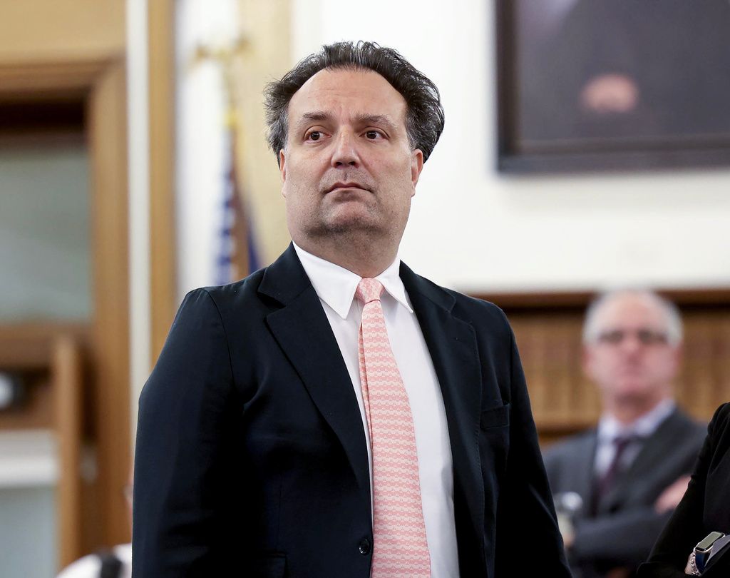 Brian Walshe appears in Norfolk Superior Court after pleading guilty to two of three charges filed against him in Dedham, Mass., Tuesday, Nov. 18, 2025. (Mark Stockwell/Boston Herald via AP, Pool)