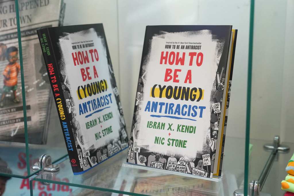 Items for sale are displayed at Martin Luther King Jr. National Historical Park, Tuesday, Dec. 9, 2025, in Atlanta. (AP Photo/Megan Varner)