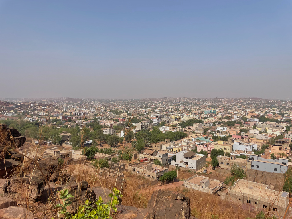 An ariel view of Bamako, Mali, Saturday, April 25, 2026. (AP Photo)