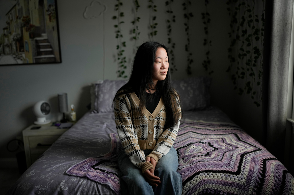Zoie Albers poses for a portrait in Piperton, Tenn., on Saturday, Jan. 17, 2026. (AP Photo/George Walker IV)